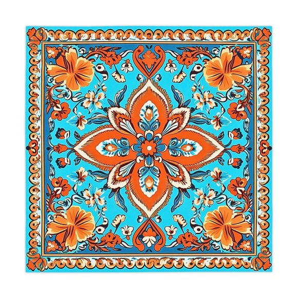 Boho Tablecloth | Vintage Tablecloth | Floral table cloth | Rectangle Square - Picture 7 of 10